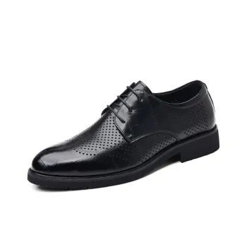 Shanpijiang Men's Casual Shoes Men Low Top Black/Tea Brown