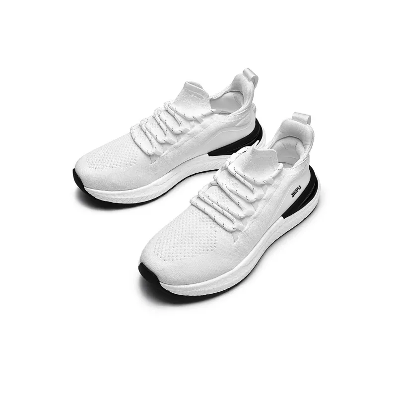 JIEPU Cushioned Wear Resistant Breathable Balanced Lightweight Low Top Running Shoes Unisex-5