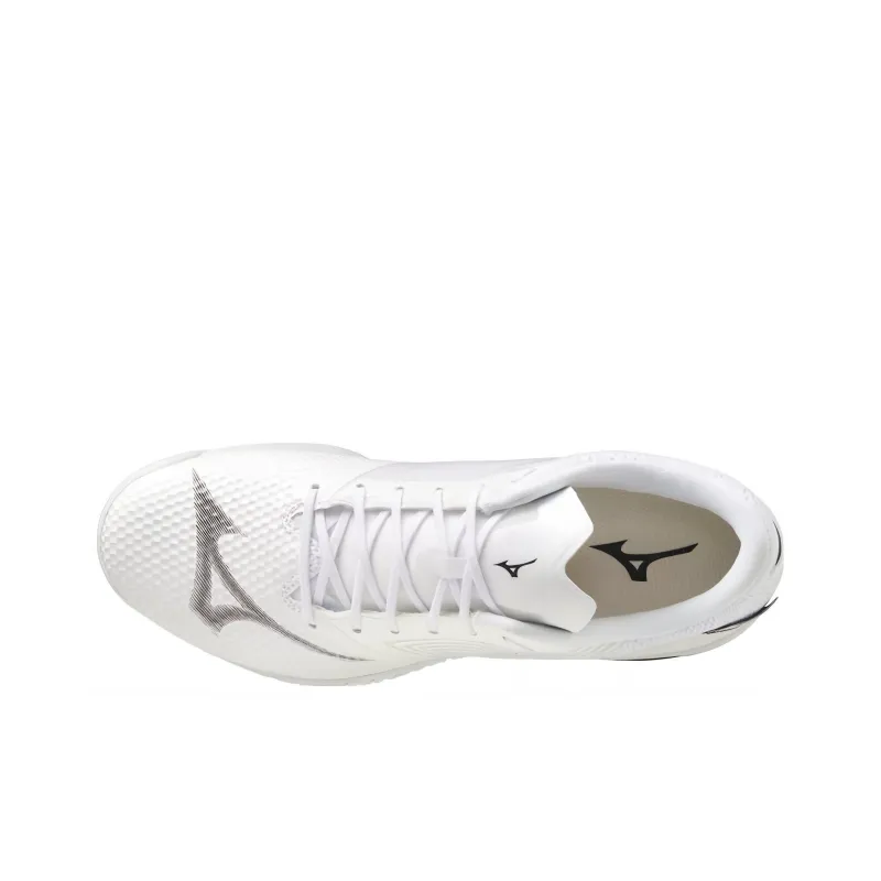 Mizuno Wave Drive El Slip Resistant, Abrasion Resistant, Breathable Low Top Training Shoes Unisex White Black-2