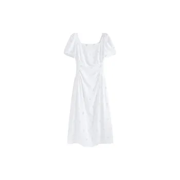 Pa33word Short Sleeved Dress Women's White