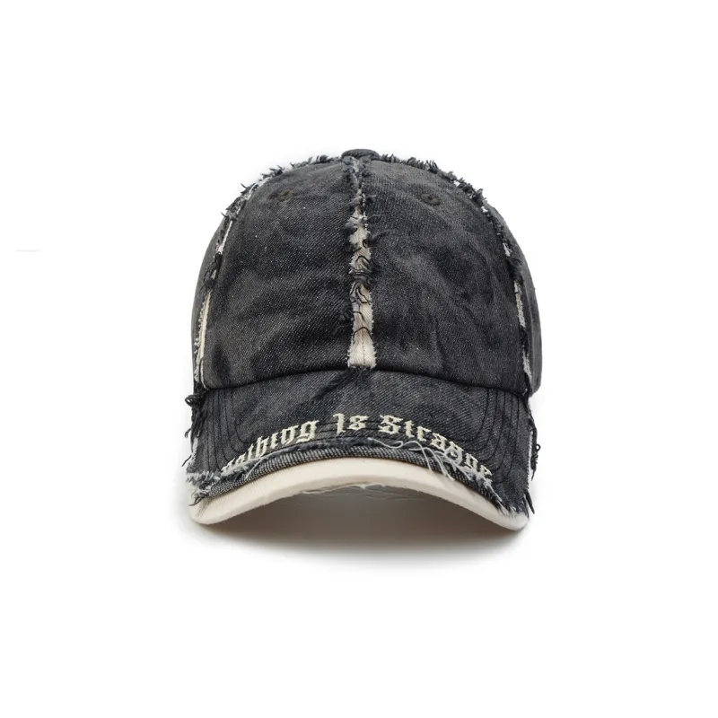 Guuka Cotton Baseball Caps Unisex Black Gray-1