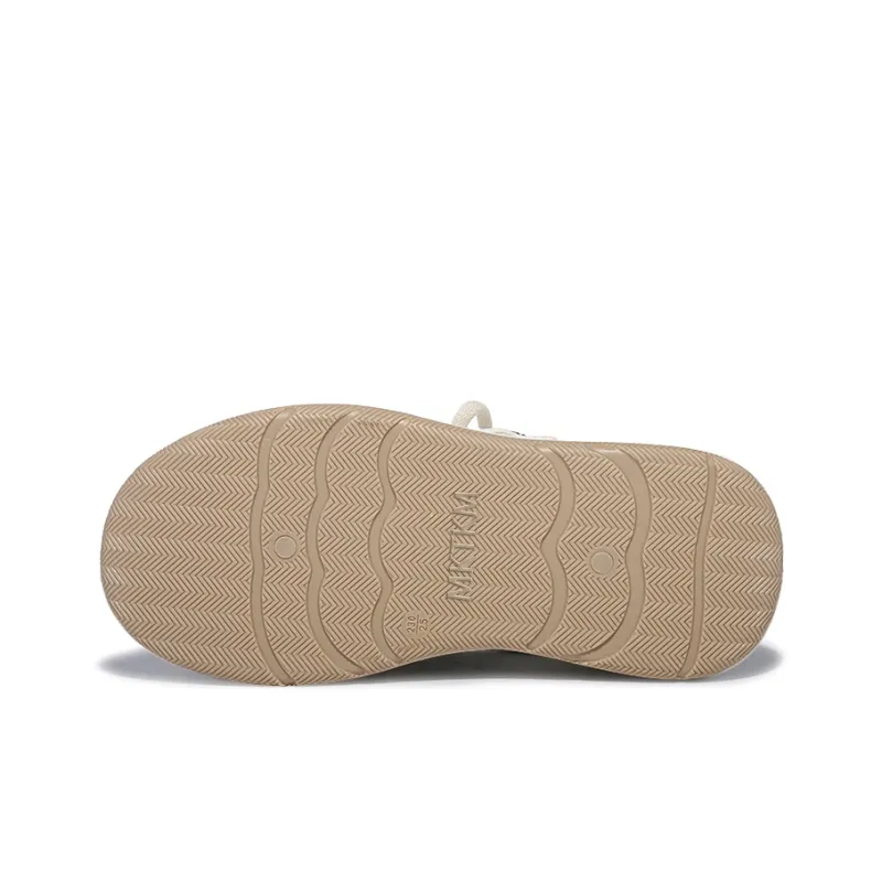MKTKM Slip Resistant Water Resistant Cushioning Quick Dry Wear Resistant Balance Low Top Skateboard Shoes Women's Beige-7