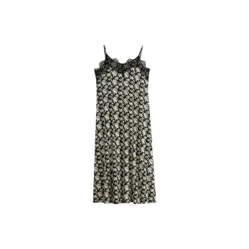 Yue Nei Nightgown Women's Elegant Black