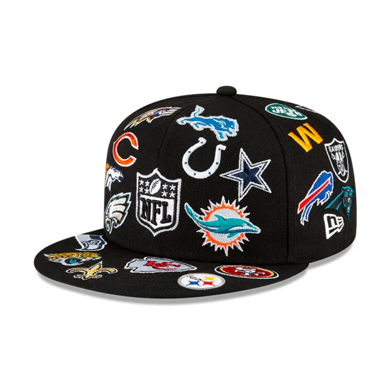 New Era Polyester Baseball Caps Unisex Black-0