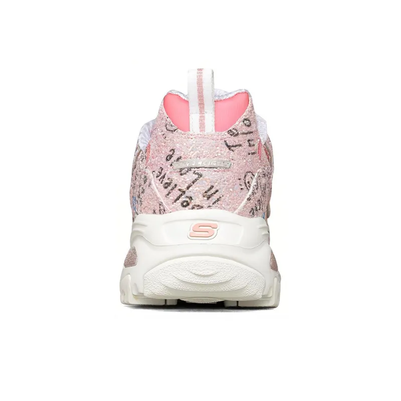 Skechers D'Lites 1.0 Low Top Running Shoes Pink Women's-3