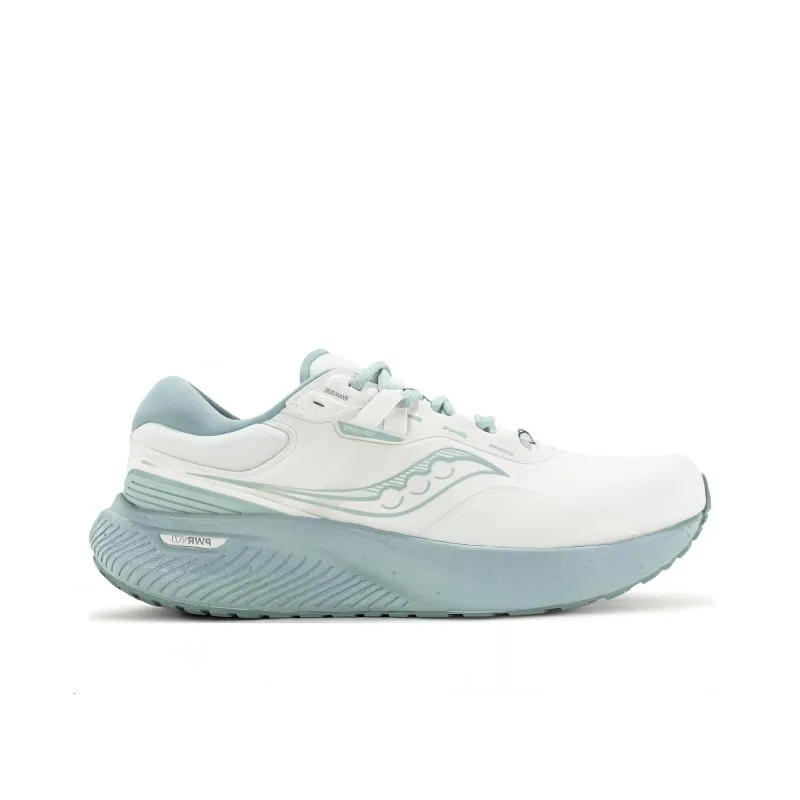 Saucony Surge 1 Cushioned Slip-Resistant Low-Top Long Distance Running Running Shoes Unisex White Blue-1
