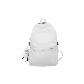 Dusen Kangaroo Nylon Fabric Backpack Large Size Unisex White/Black/Red/Blue