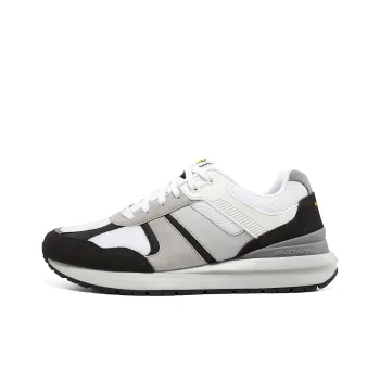 Skechers SUNNY DALE Cushioning Wear Resistant Low Top Casual Shoes Men's Black White Gray