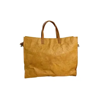 HAWA Kraft Paper Shoulder Bag Crossbody Bag Handbags Large Size Unisex Brown/Army Green