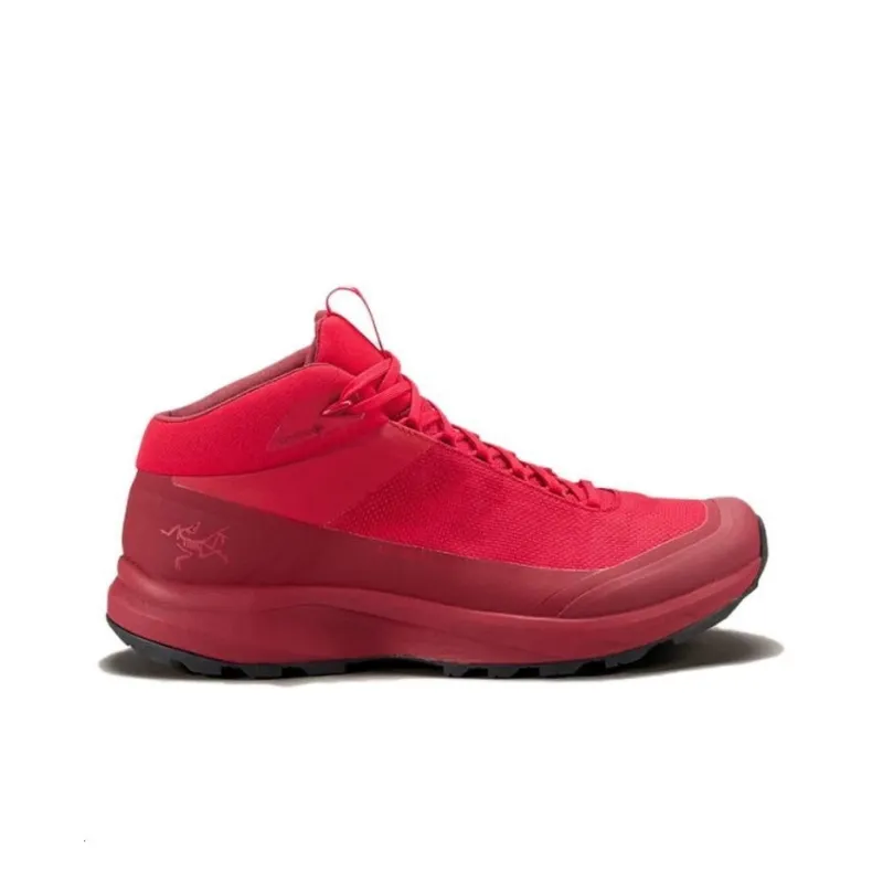 Arcteryx Aerios Mid Gt Cushioning Wear Resistant Mid Top Hiking Shoes Unisex Red-1