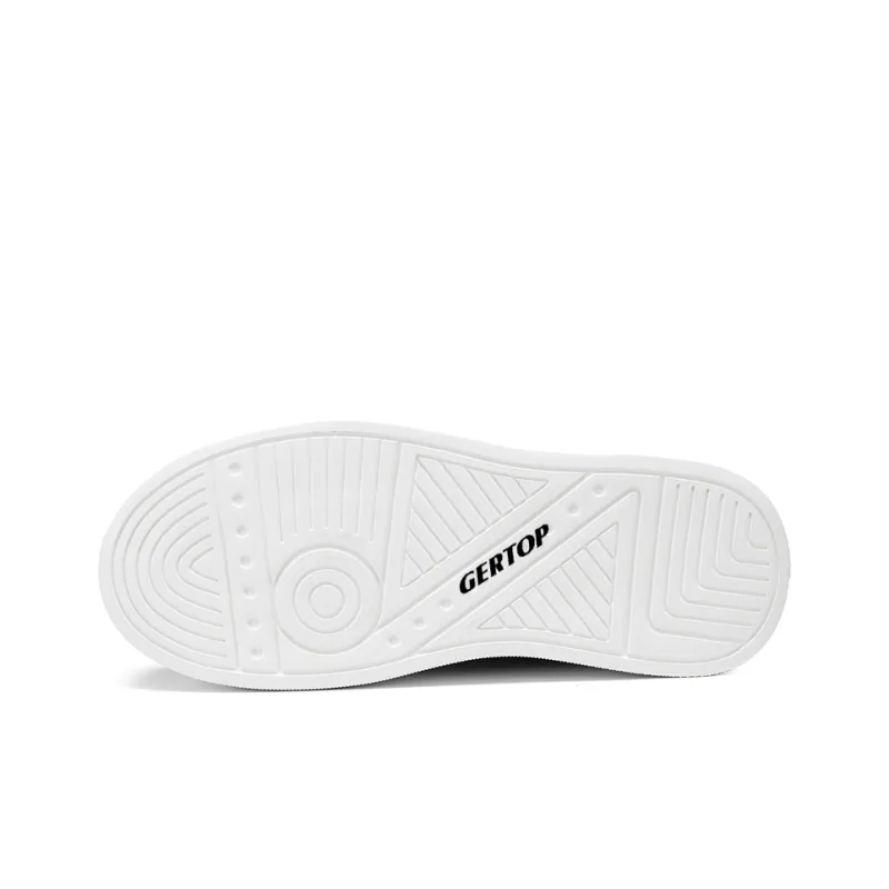 GERTOP Breathable Support Height Increasing Low Top Skateboard Shoes Men's-1
