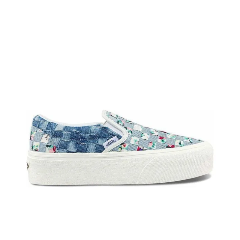 Vans Classic Slip On Stackfoam Denim Weave Women's-1
