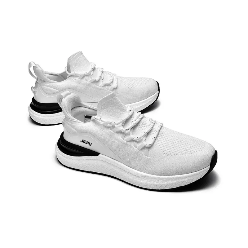 JIEPU Cushioned Wear Resistant Breathable Balanced Lightweight Low Top Running Shoes Unisex-6