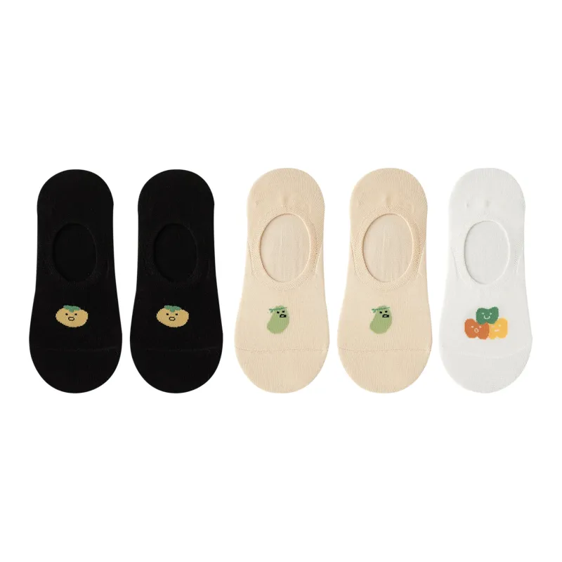 XXLLG Spring Fall No Show Socks Women's 5 Pack-6
