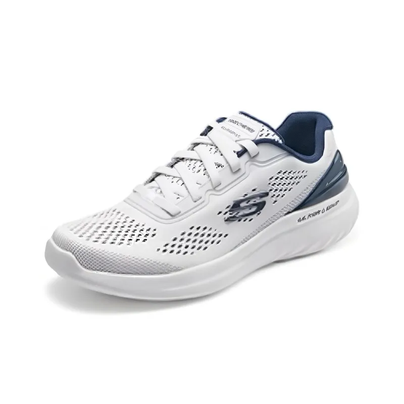 Skechers Anti Slip Wear Resistant Low Top Casual Running Shoes Men's Gray Blue-2
