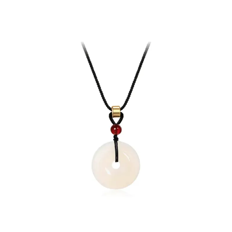 Chongqing Gold Store Chalcedony Jade Pendants Unisex-4