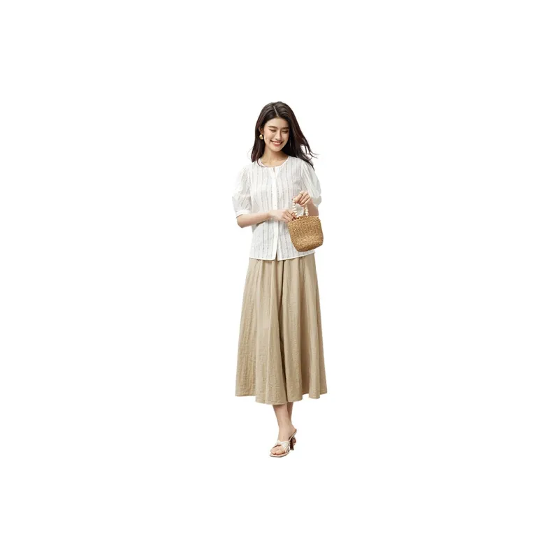 SENTUBILA Shirts Women's Antique White-1