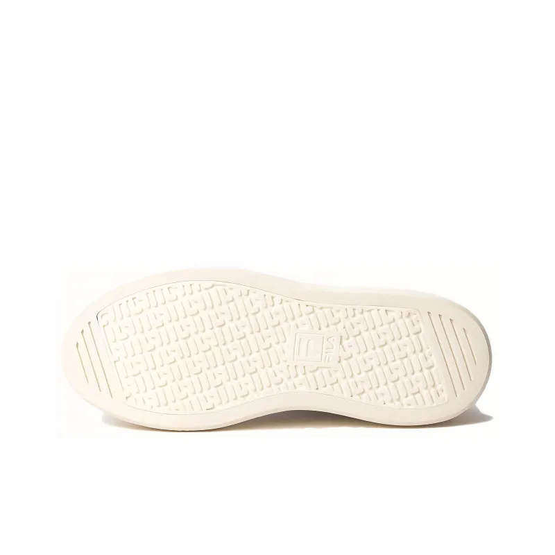 FILA Court Deluxe Plumpy Sl Anti-Slip Wear-Resistant Low-Top Skateboard Shoes Unisex White Pink-3