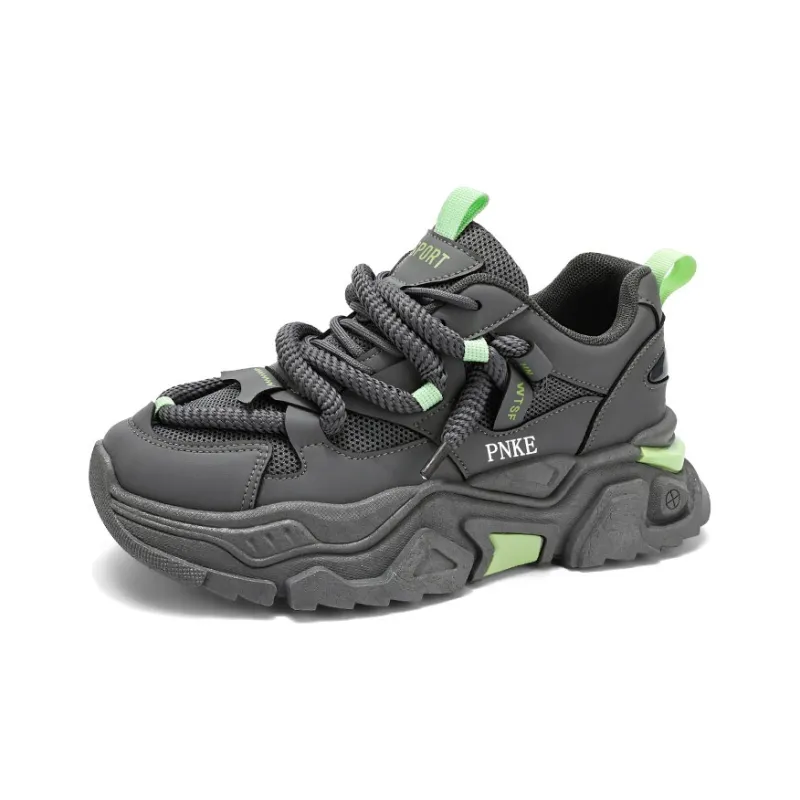 PNKE Anti-Slip Wear-Resistant Breathable Height Increasing Low-Top Chunky Sneakers Men's-15