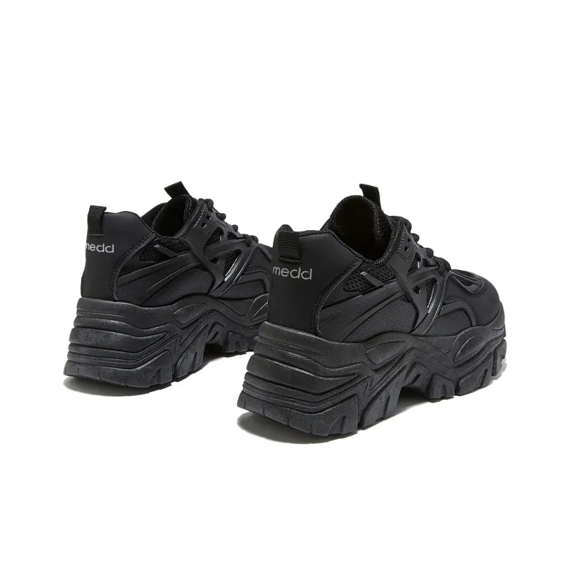 Medd Height Increasing Balance Impact Resistant Support Lightweight Breathable Low Top Chunky Sneakers Women's-3