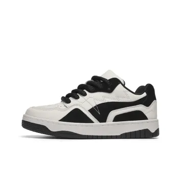 Angelmi Wear-Resistant Low-Top Skateboard Shoes Unisex White
