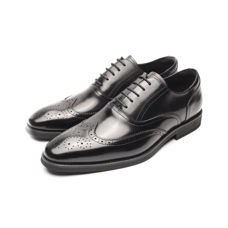 Help Dress Shoes Men Low Top Black, Brown-1