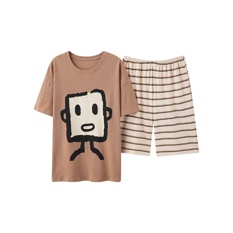 William Pajama Set Men's Light Brown-0