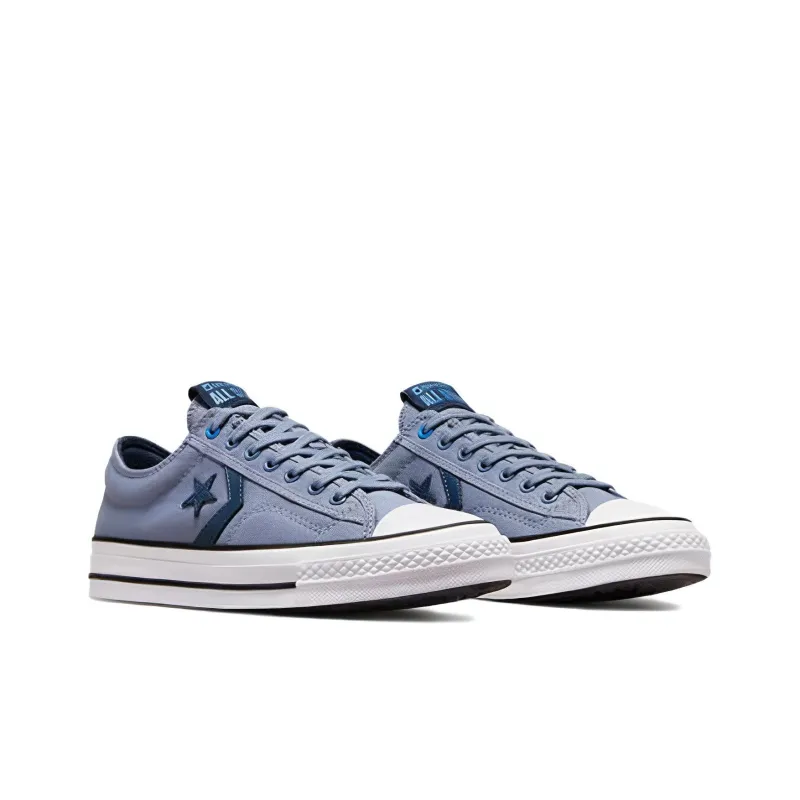 Converse Star Player 76 Anti Slip Wear Resistant Low Top Canvas Shoes Unisex Blue White-2