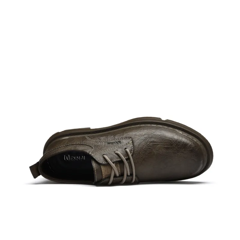 Wen Nai Casual Shoes Men's Brown-3