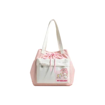 Sanrio Canvas Canvas Bag Handbag Shoulder Bag Large Size Women's Pink