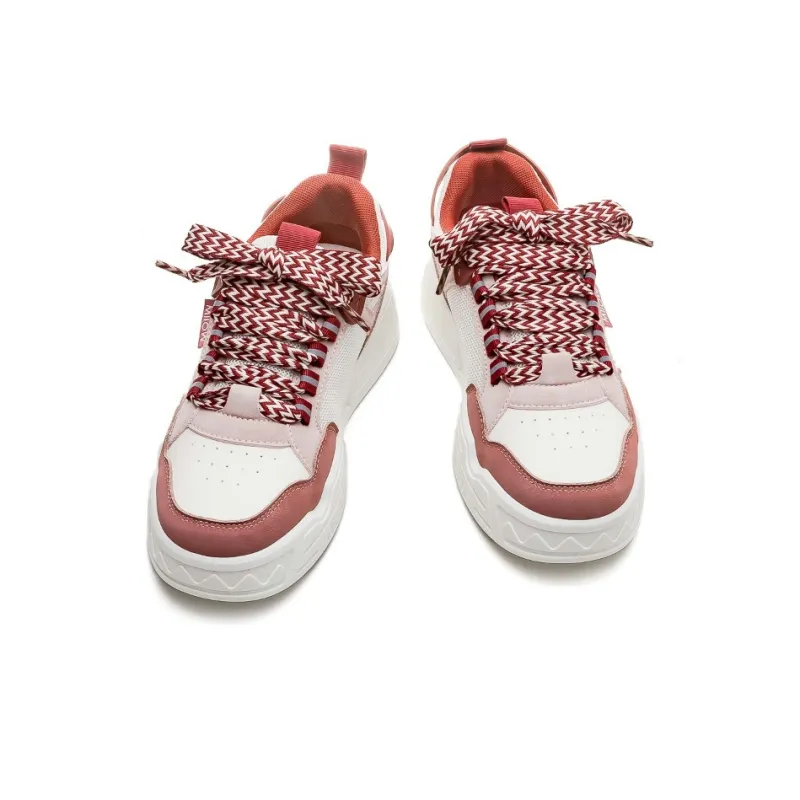 MIIOW Trend Party Series Skateboard Shoes Unisex Low Top Black White/Blue White/Burgundy-37