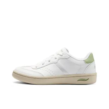 Skechers Modern Comfort Anti Slip Wear Resistant Low Top Skateboard Shoes Women's White Green