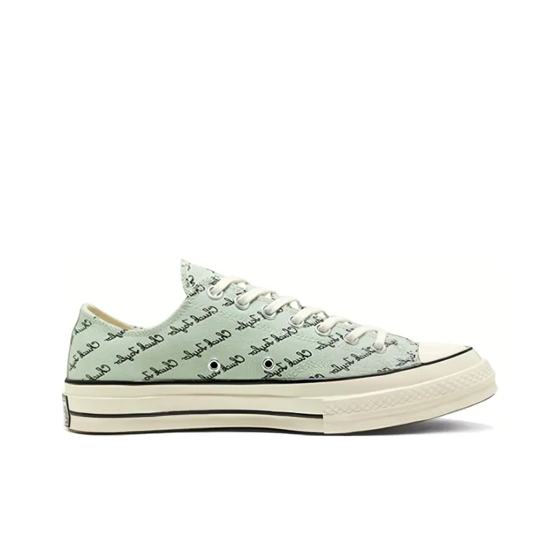 Chuck 70 Converse Low 'Scripted Signature Print Green Oxide'-1