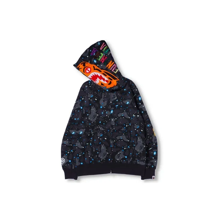 Bape Space Camo Tiger Full Zip Hoodie-3