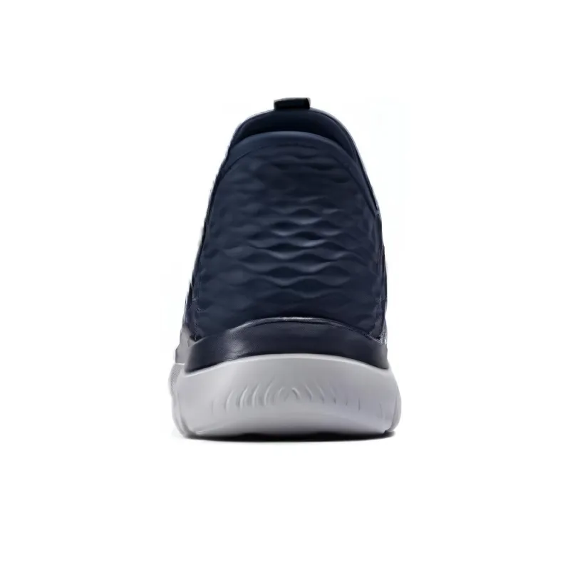 Skechers Anti Slip Wear Resistant Low Top Running Shoes Men's Blue-3