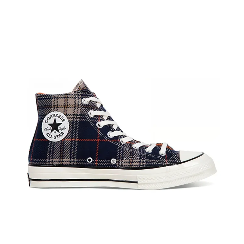 Converse Chuck Taylor All Star 70 Hi Plaid Pack Navy-1