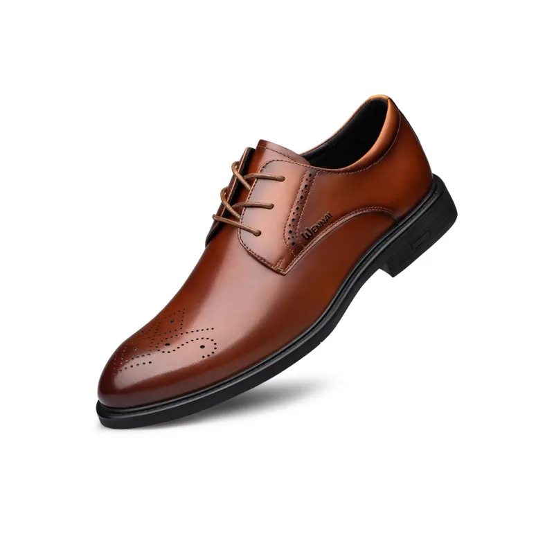Wen Nai Dress Shoes Men's Brown-2