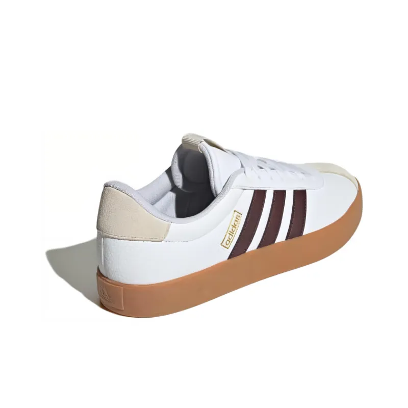 Adidas Vl Court 3.0 Cloud White Shadow Brown Aluminium-4
