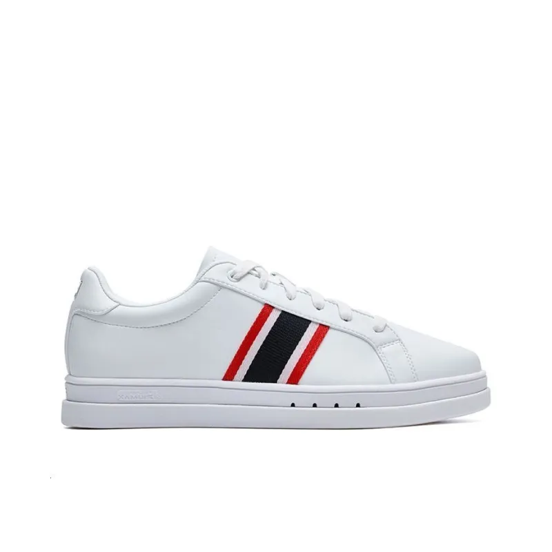 FILA Vigor Anti Slip Wear Resistant Low Top Skateboard Shoes Men's White-1
