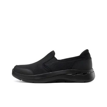 Skechers Go Walk Arch Fit Outlets Cushioned Slip Resistant Low Top Casual Shoes Men's Black