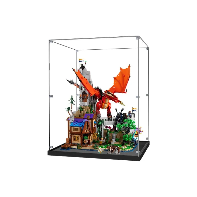 KGBOX Dungeons & Dragons Red Dragon Legend Figure Acrylic Display Case Model Accessories-12