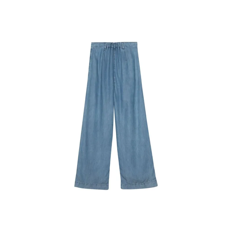 Patrizia Pepe Drop-crotch Striaght-leg Jeans-1