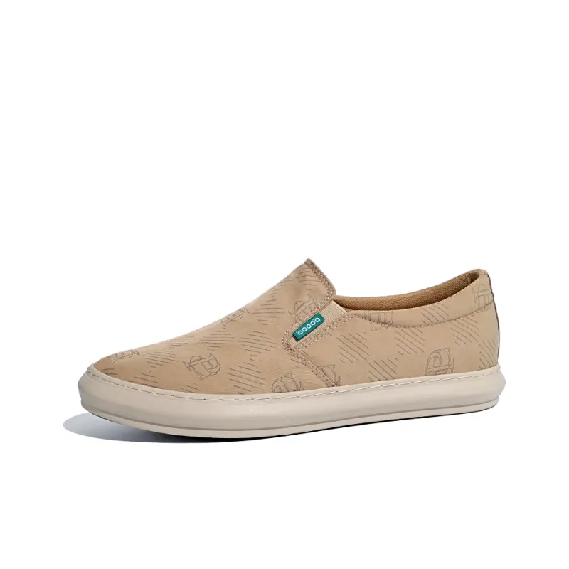 Baoda Casual Shoes Men Low Top Khaki/Black/Yellow-6