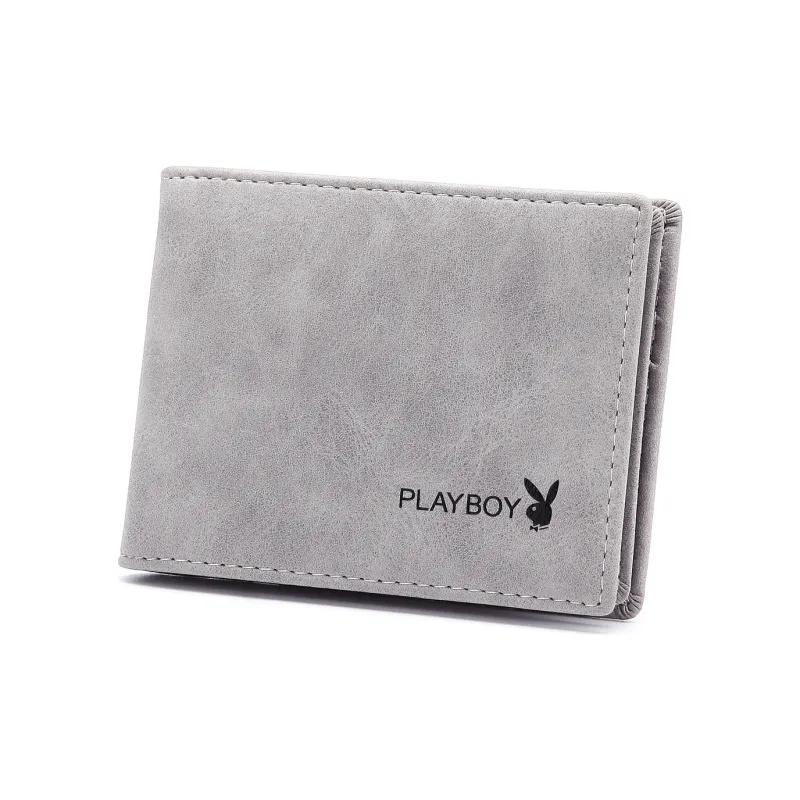 Playboy PU With Artificial Leather Wallet Unisex Black/Blue/Gray-9