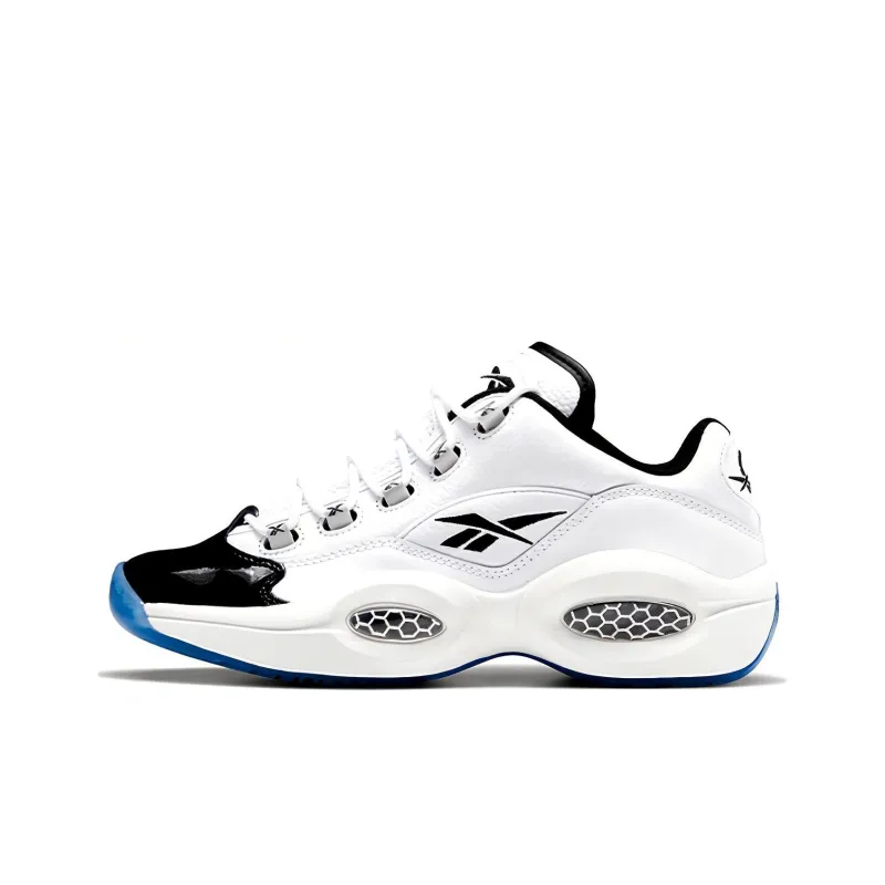 Reebok Question Low White Black Toe-0