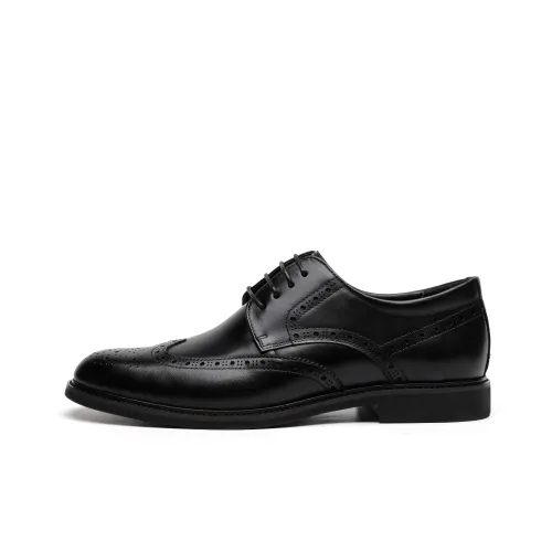 Help Dress Shoes Men Low Top Black/Brown