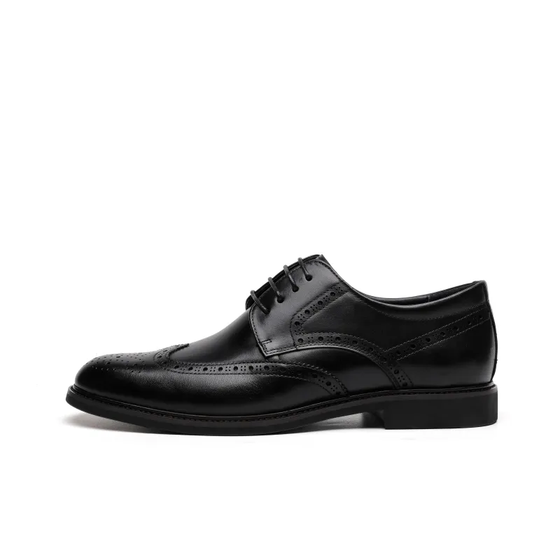Help Dress Shoes Men Low Top Black/Brown-0