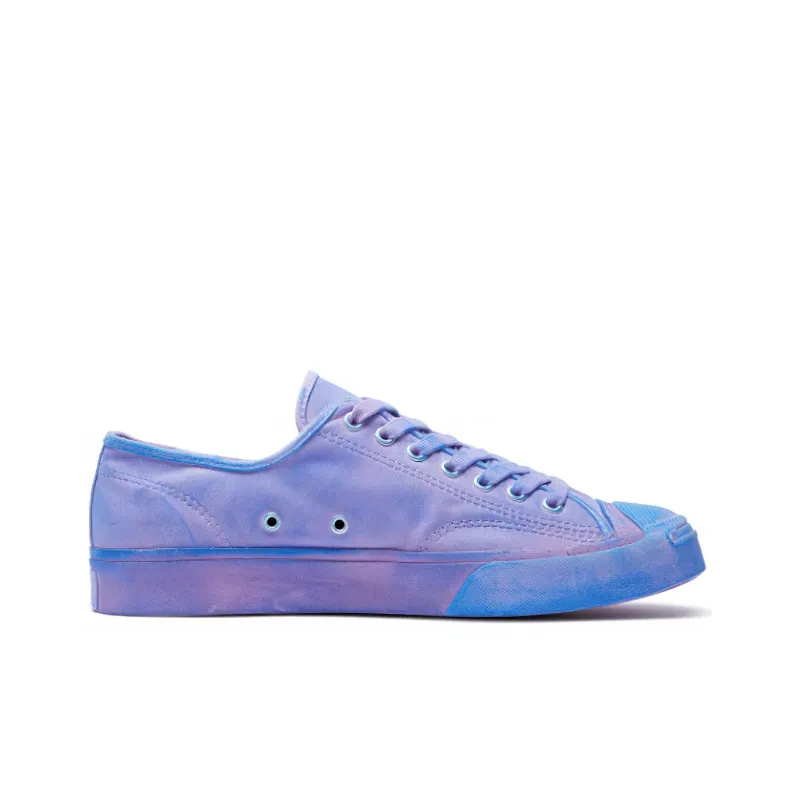 Converse Jack Purcell Anti Slip Wear Resistant Low Top Canvas Shoes Unisex Purple Blue-1