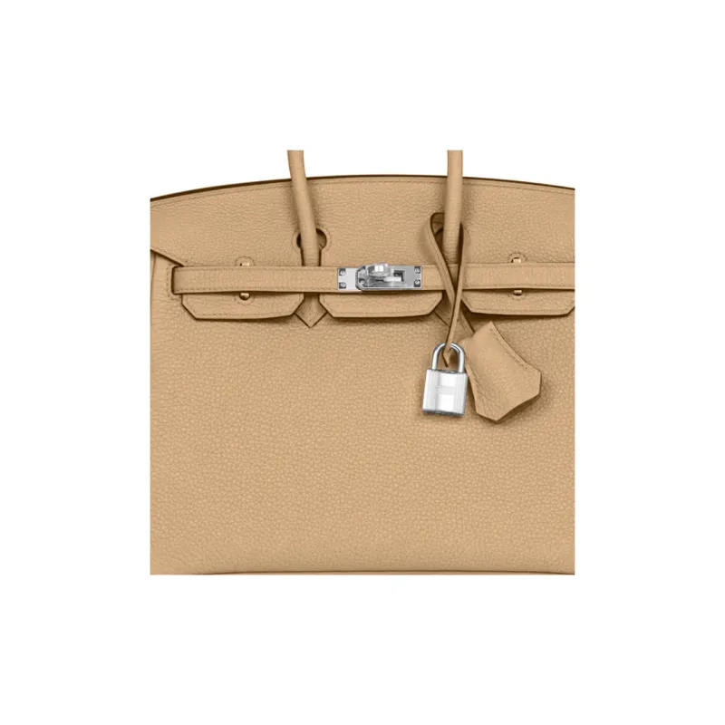 HERMES Birkin Togo Calfskin Birkin Bag Handbags Regular Women's 0MChai Milk Tea Brown-6