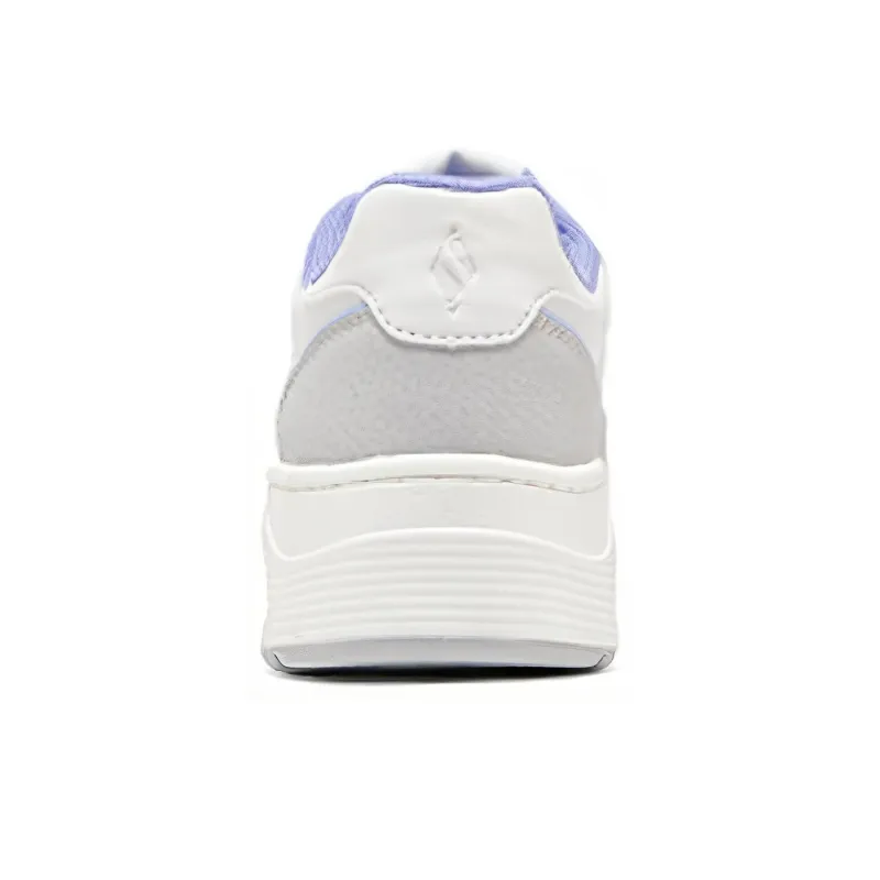 Skechers Uno Court Courted Style Shoes 'White Grey Blue' Women's-3